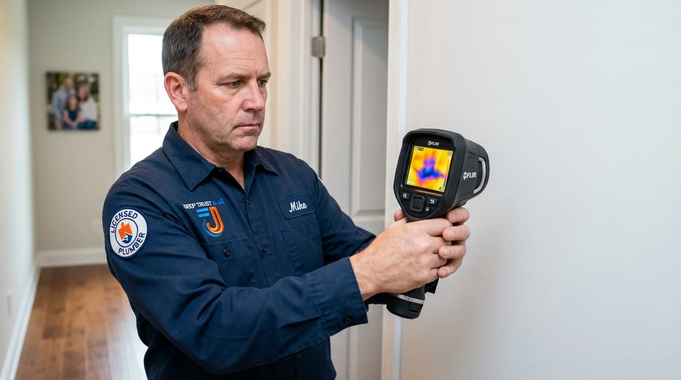 Thermal imaging leak detection by Johns Plumbing LLC in Braham